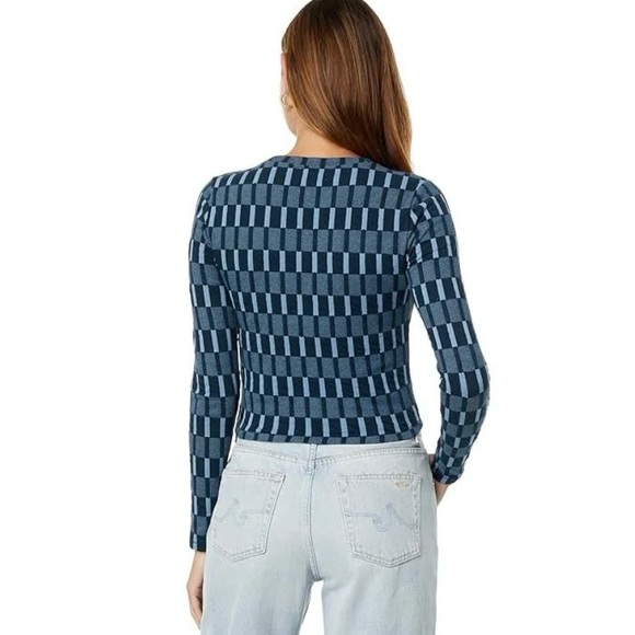 SOLD NWT Madewell Rib Cropped Long Sleeve Top, Size XS - Picture 4 of 13